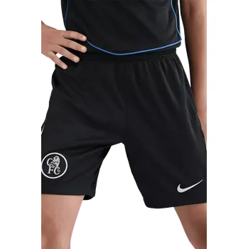 Chlapecké kraťasy Dětské třetí fotbalové šortky Nike Chelsea FC 25/26 černé