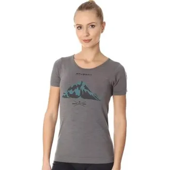 Dámské tričko Active Wool SS12720 BRUBECK purple (vínová) M