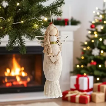 Andělka s copánkem (závěsná dekorace)