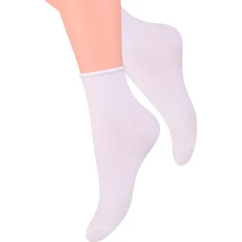 Dámské ponožky Ponožky Steven 115 - výprodej Barva: Bílá, Velikost: 38-40