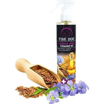 FINE DOG Lněný olej s rozprašovačem 250 ml