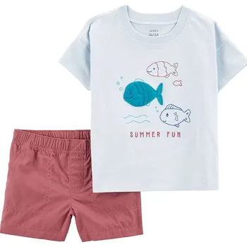 Chlapecké tričko Tričko carter's Hellblau/ Koralle 934456 104