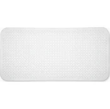 Koupelnová předložka Bezpečnostní protiskluzová koupelnová podložka RAMSI II PVC, bílá, 35x72cm