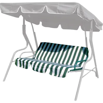 polstr na houpačku 129x43cm textil PRUHY ZE/BÍ (2ks)