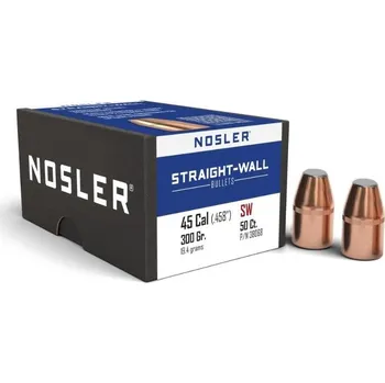 Příslušenství pro sportovní střelbu Střely Nosler Straight-Wall PP .45 Cal., dia .458, 300grs (50 ks)