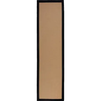 Koberec Flair Rugs Běhoun Herringbone Border Kira Black Rozměry koberců: 60x230