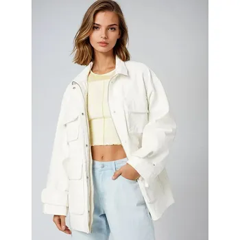 Dámská vesta Bunda Monki Weiß 7364059 S