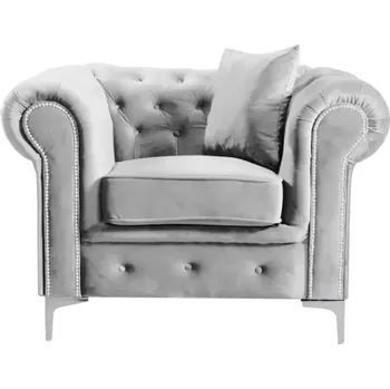 Křeslo Designové křeslo ROMANO - světle šedá - doprava zdarma - SLEVA 3% s kodem radost25