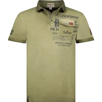 Pánské tričko Tričko Geographical Norway Grün 635879 M