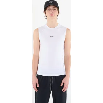 Pánské tílko Tílko Nike Pro Men's Dri-FIT Tight Sleeveless Fitness Top White/ Black XL