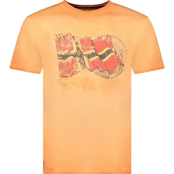 Pánské tričko Tričko Geographical Norway Orange 7041074 L