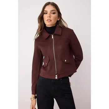 Dámská vesta Bunda trendyol Bordeaux 587375 L