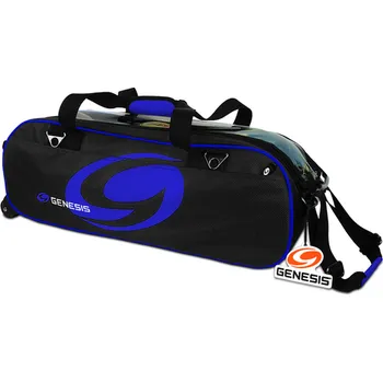 Bowling TAŠKA NA 3 KOULE TOTE GENESIS SPORT ČERNÁ/MODRÁ