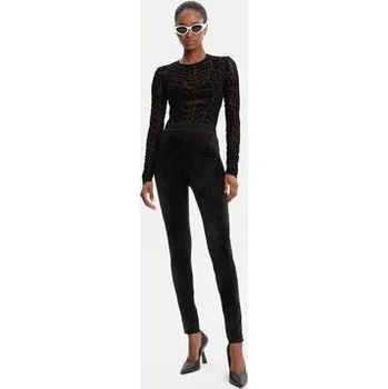 Dámské legíny Versace Jeans Couture Legíny 79HAC101 J0241 Černá Slim Fit 40
