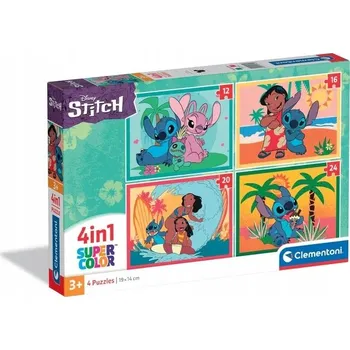 Puzzle Super Color 4v1 Lilo & Stitch 21745 Clementoni 3+