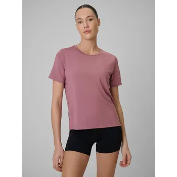 Dámské tričko Tréninkové tričko s krátkým rukávem 4F XXL béžové