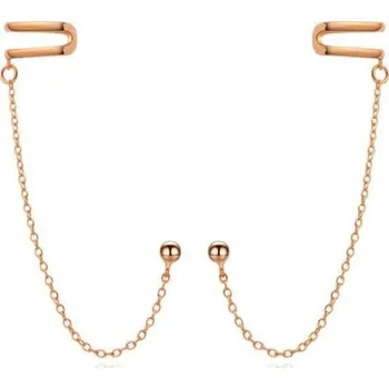 Náušnice Pozlacené řetízkové záušnice E0004308 Moiss