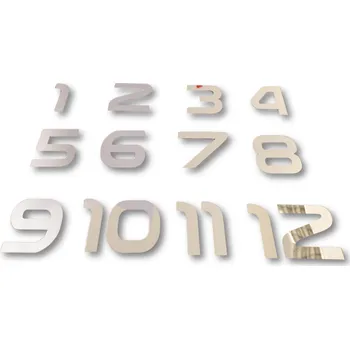 čísla - plastová - zrcadlová - 82mm