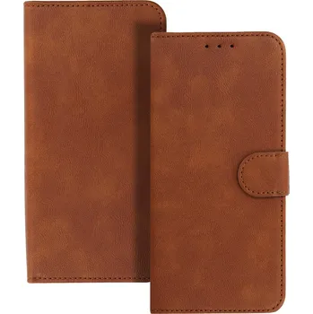 Pouzdro na mobilní telefon Univerzální knížkové pouzdro COMMON (SIZE XL) pro Samsung A12/A13 4G/A34 5G/A02S/Xiaomi Redmi 12 4G/12C/Note 12 4G/12 Pro 5G/Oppo A53S/A72/A92 brown