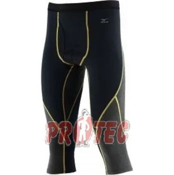 Pánské termo spodky Spodky 3/4 Mizuno Virtuál body černo žluté pánské