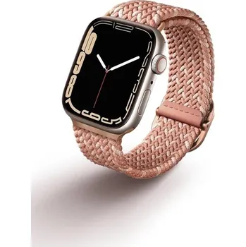 Příslušenství k chytrým hodinkám UNIQ Aspen Designer Edition řemínek pro Apple Watch 41/40/38mm Citrus Pink