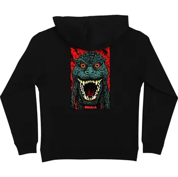 Chlapecká mikina SANTA CRUZ mikina - Godzilla Destroyer PO Hooded Midweight Sweatshirt Black (152629)