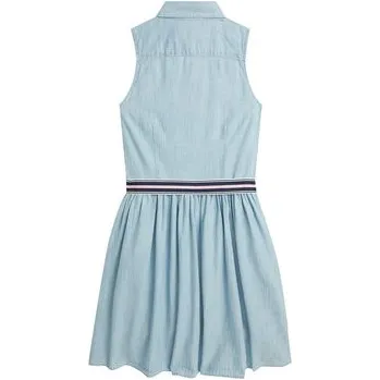 Oblečení a móda Polo Ralph Lauren Košilové šaty 313934151001 Světle modrá Regular Fit 8Y