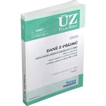 Kniha ÚZ 1667 Daně z příjmů