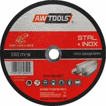 Řezný kotouč AWTools kovový kotouč 230 x 22,2 x 2,0 mm (AW40407)