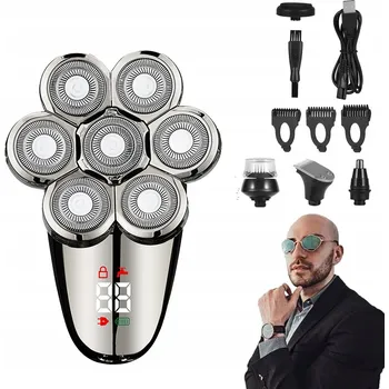 Holicí Strojek Elektrický pánský holicí strojek na hlavu | IPX7 7 ČEPELÍ 5D