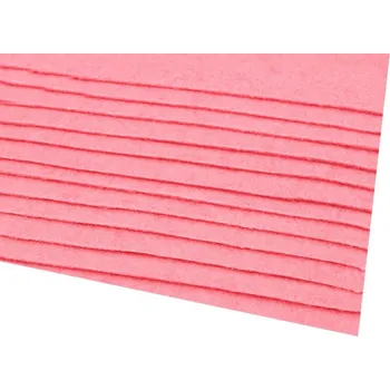Látková dekorativní plsť / filc 20x30 cm, malé, 23 (F09) růžová střední
