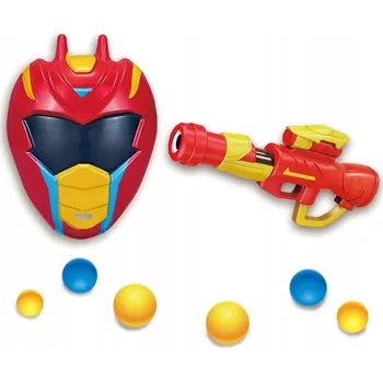 Dětská zbraň PISTOLE NA KULIČKY PĚNOVÉ STŘELIVO PUŠKA MASKA SADA RAKETOMET WOOPIE