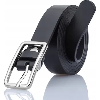 Opasek Dámský Kožený Pásek 2 cm Široký Gracio Černý