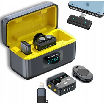 Mikrofon MIKROFON BEZPRZEWODOWY KRAWATOWY SADA S REDUKCÍ ŠUMU PRO IPHONE A ANDROID