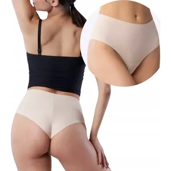 Kalhotky Vysoké kalhotky Brazilské Kalhotky béžové bezešvé JULIMEX BRASIL MAXI M