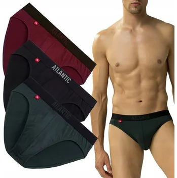 Pánské oblečení 3-BALENÍ Pánské slipy Sport slipy bavlna Atlantic M