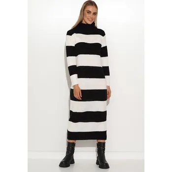Dámské oblečení Šaty Makadamia schwarz_creme 4694765 onesize