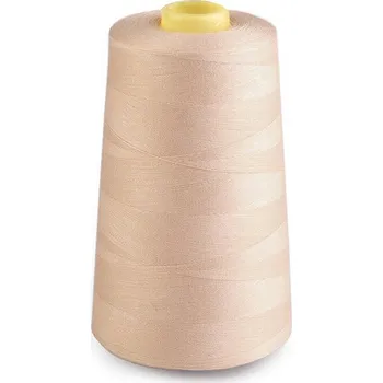 Nit Polyesterové nitě pro overlocky i klasické šití návin 5000 yards PES 40/2, malé, 863 Banana Crepe