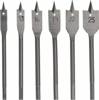 Příslušenství k vrtačce AWTools vrták 6dílný rýč SADA VRTÁKŮ DO DŘEVA /10-13-16-19-22-25mm/ AW40522