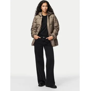 Pieces Zimní bunda Maddie 17150938 Béžová Relaxed Fit L