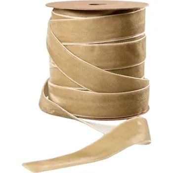 Stuha Sametová stuha 10 m "Beige" Det Gamle Apotek