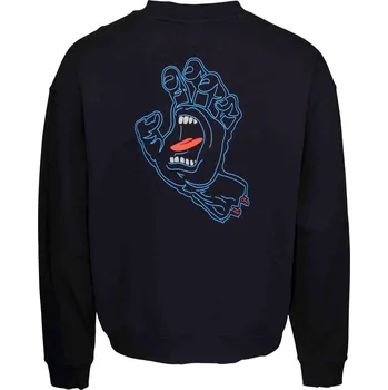 Pánská mikina SANTA CRUZ mikina - Void Hand Crew Black (BLACK)