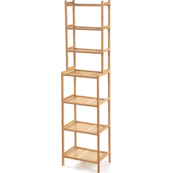 regál Vikio Bambusový regál 157x40x28 přírodní HRL107N