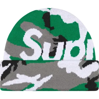 Čepice Supreme Camo Big Logo Beanie Green Camo Velikost: ONE SIZE