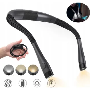 Lampička LED Lampička na Čtení Knih na Krk Akumulátor Flexibilní USB 3 Barvy