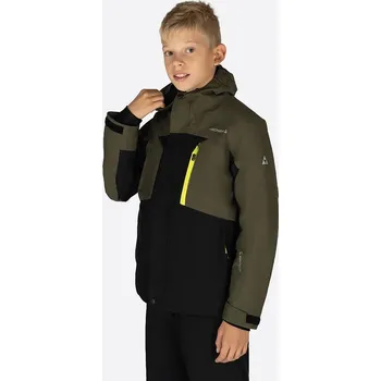 Dívčí bunda Fischer Khaki/ Schwarz 9317388 128