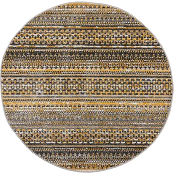 Koberec Flair Rugs Kusový koberec Santiago Camino Yellow kruh Rozměry koberců: 140x140 (průměr) kruh