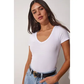 Dámské tričko Tričko Happiness Istanbul Weiß 9914417 S/M