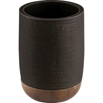 Držák na kartáček Kleine Wolke Harper kelímek na kartáčky černá-hnědá 8694926852