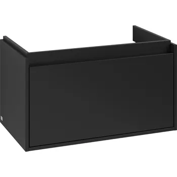 Koupelnový nábytek Villeroy & Boch Skyla skříňka 77.2x43.9x43.6 cm pod umyvadlo závěsná černá C78600VL